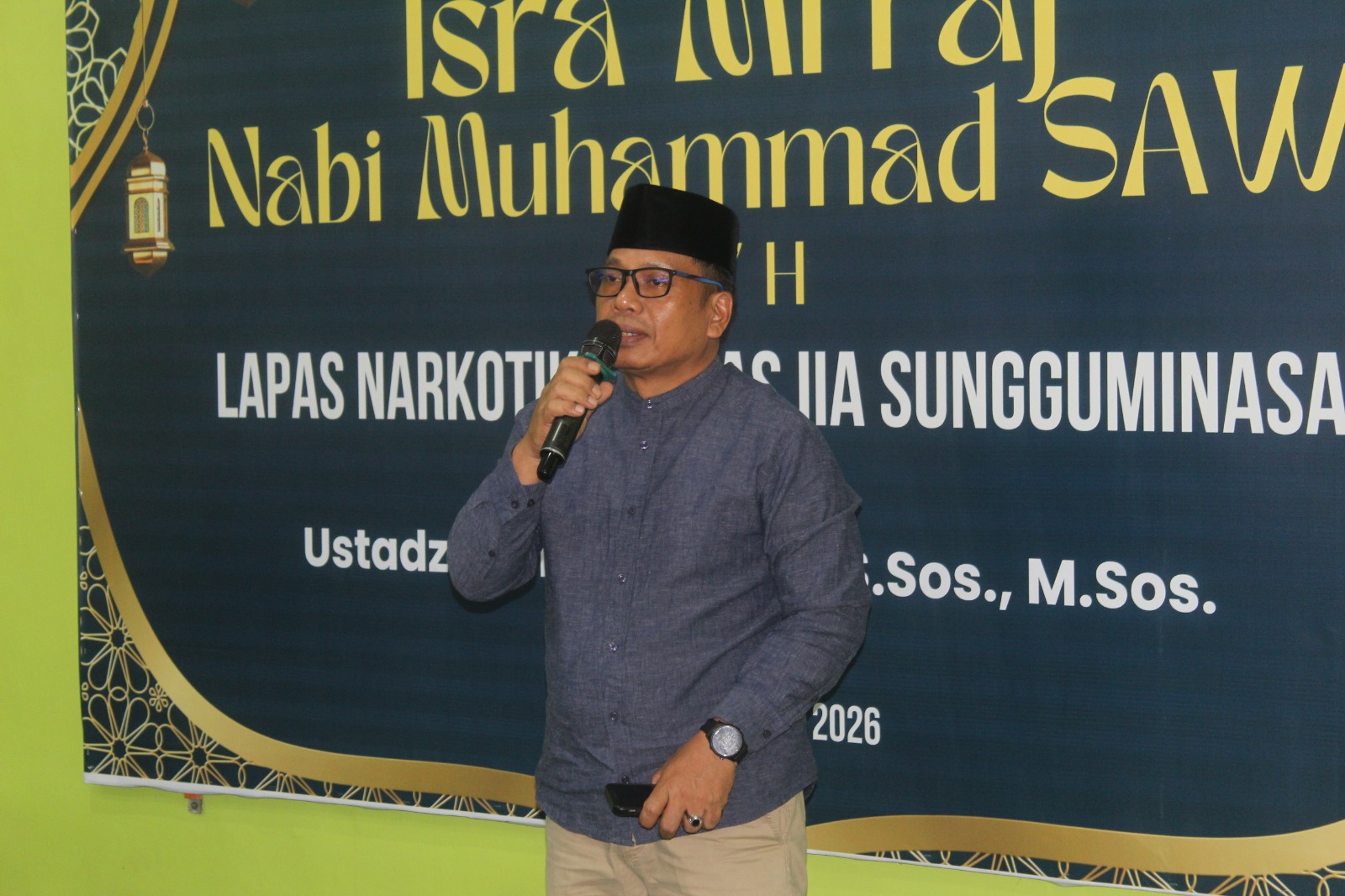Lapas Narkotika Sungguminasa Peringati Isra Mi’raj 1447 H, Momentum Perkuat Pembinaan Spiritual WBP