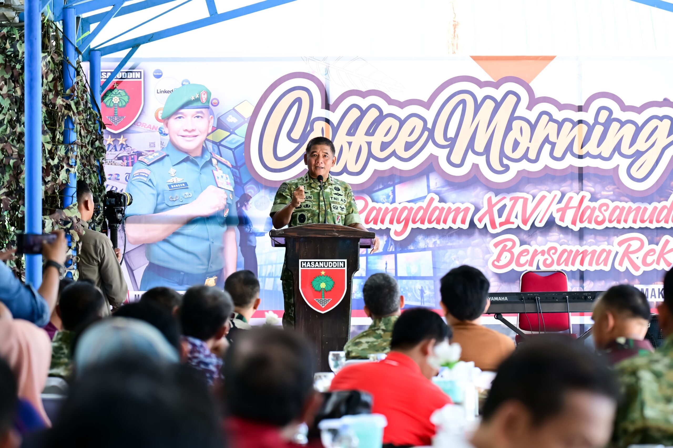 Perkuat Silaturahmi dan Sinergi, Pangdam XIV/Hasanuddin Gelar Coffee Morning Bersama Awak Media