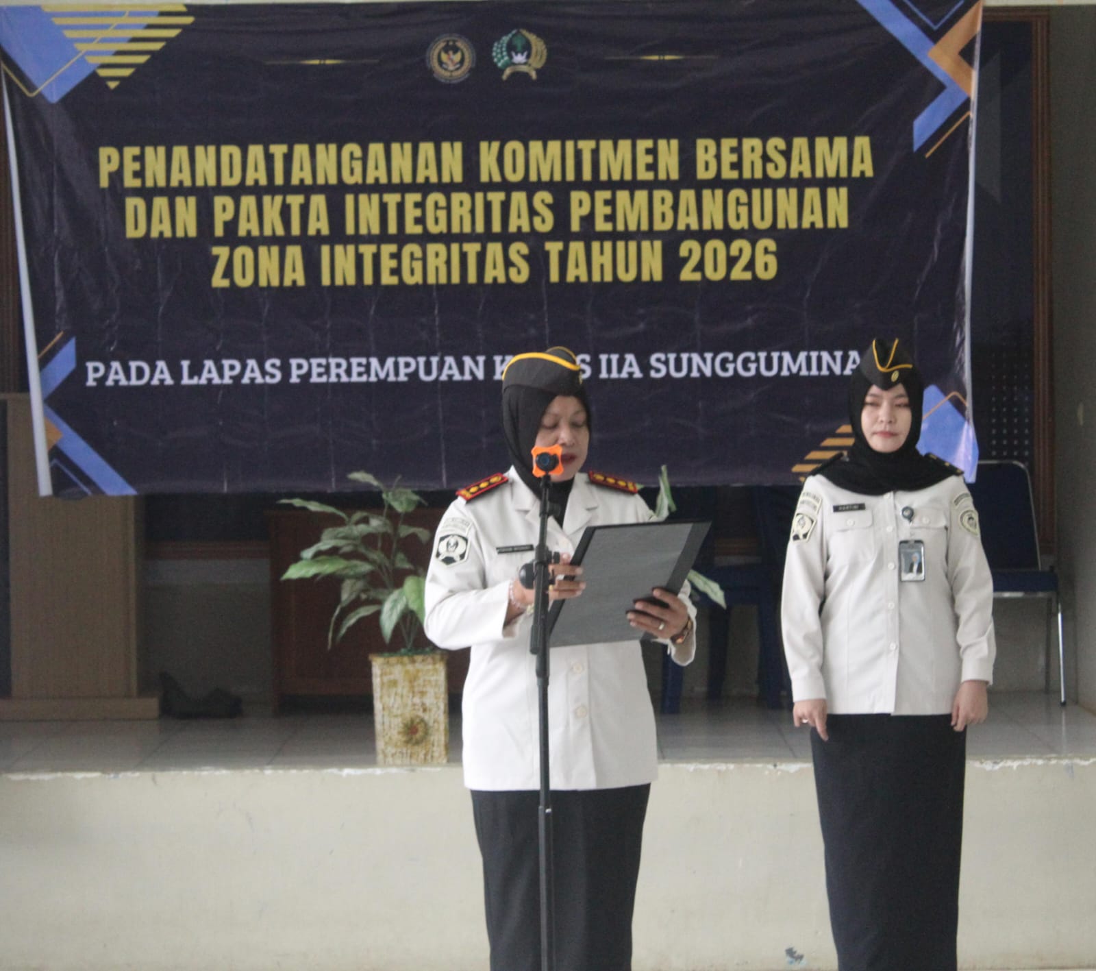 Lapas Perempuan Sungguminasa Canangkan Pembangunan Zona Integritas Tahun 2026