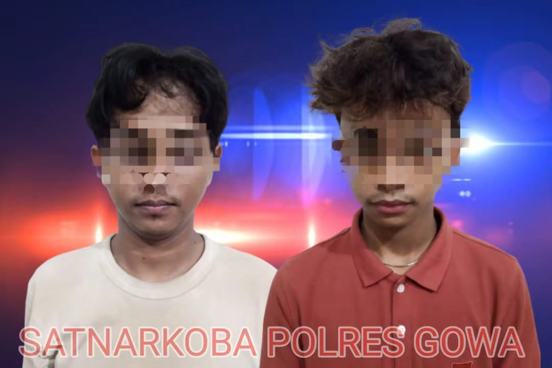 Polres Gowa Tangkap Dua Orang Terduga Pelaku Narkoba 