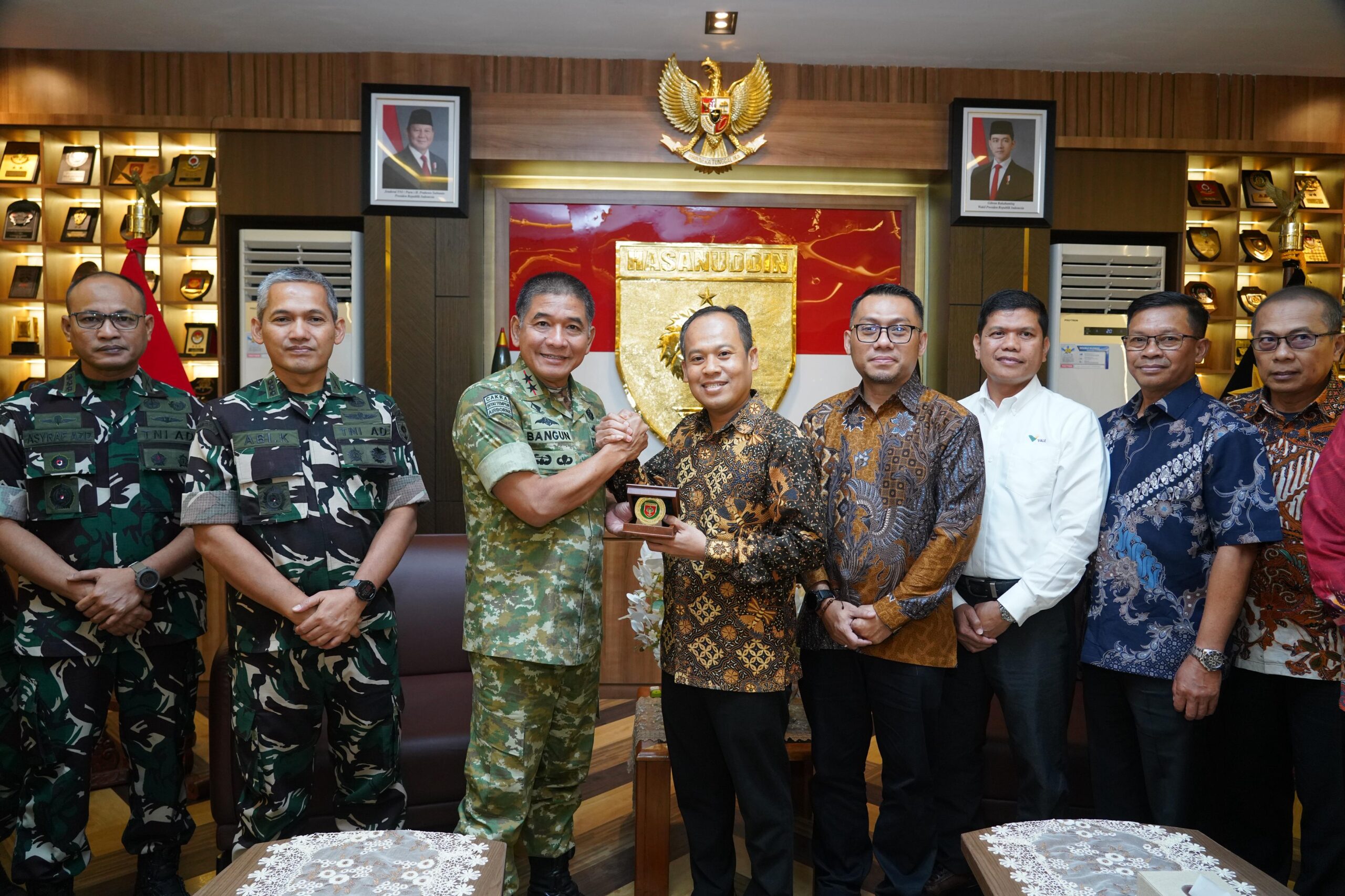 Perkuat Silaturahmi dan Sinergi, Pangdam Hasanuddin Terima Silaturahmi Rombongan PT. Vale Indonesia di Makodam
