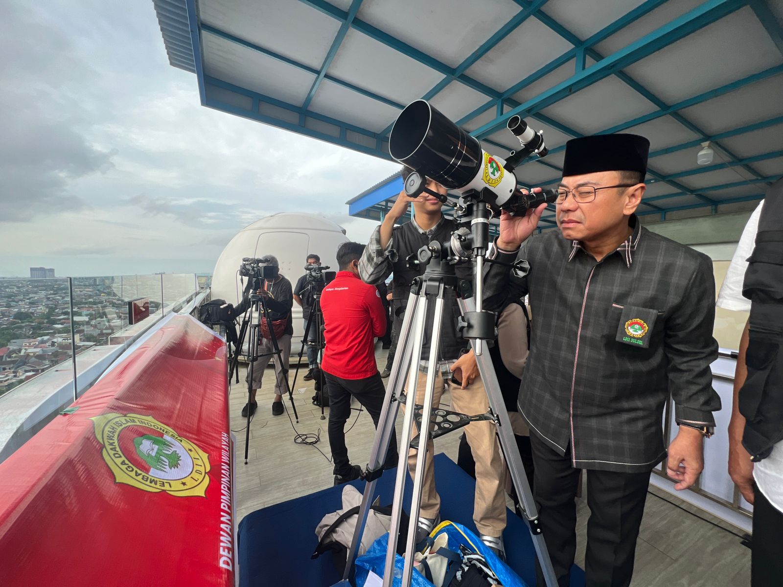 LDII Sulsel Ikut Rukyatul Hilal, Ini Hasil Pengamatan 1 Syawal 1447 Hijriah di Makassar