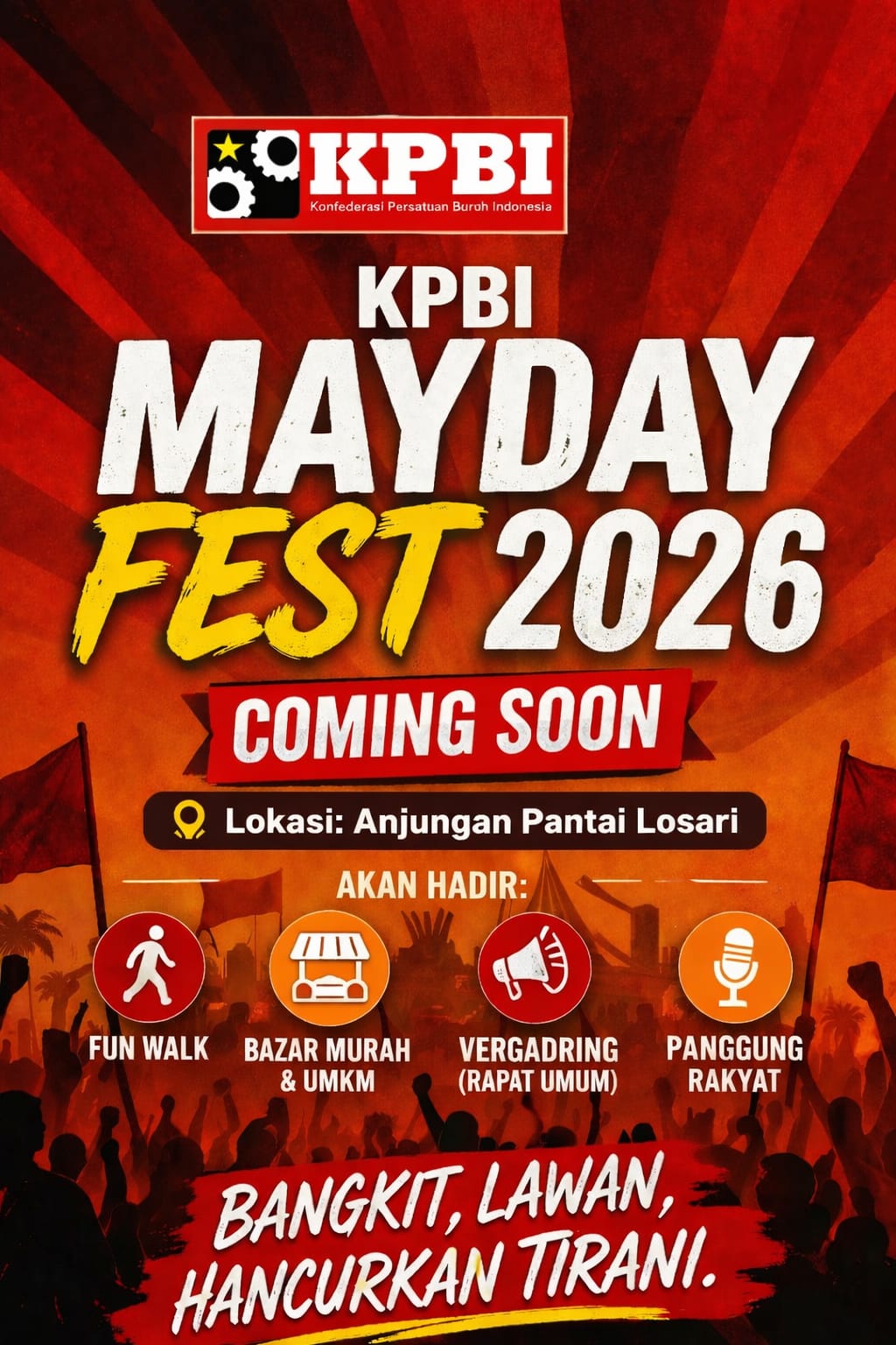 May Day Fest 2026 Siap Digelar di Makassar, Ribuan Buruh Diprediksi Hadir