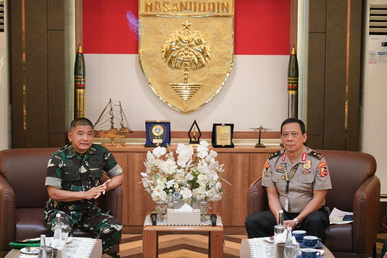 Kunjungan Sespimti Polri ke Kodam XIV/Hsn, Perkuat Sinergitas TNI-Polri
