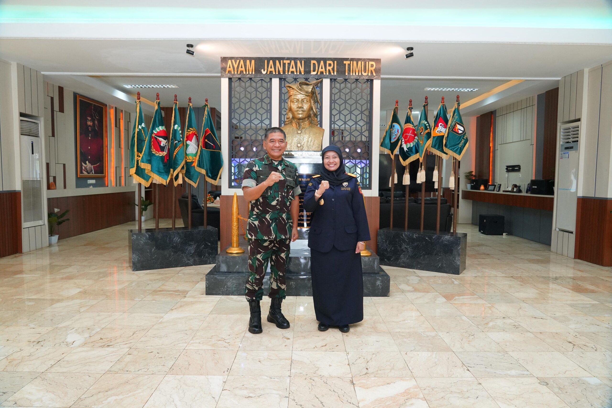 Pangdam XIV/Hasanuddin Tegaskan Komitmen Dukung Bea Cukai Berantas Barang Ilegal