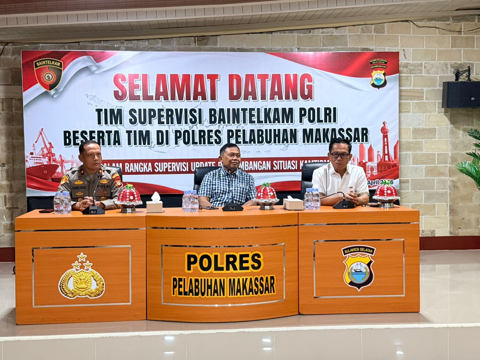 Tim Supervisi Baintelkam Polri Kunjungi Polres Pelabuhan Makassar, Bahas Situasi Kamtibmas