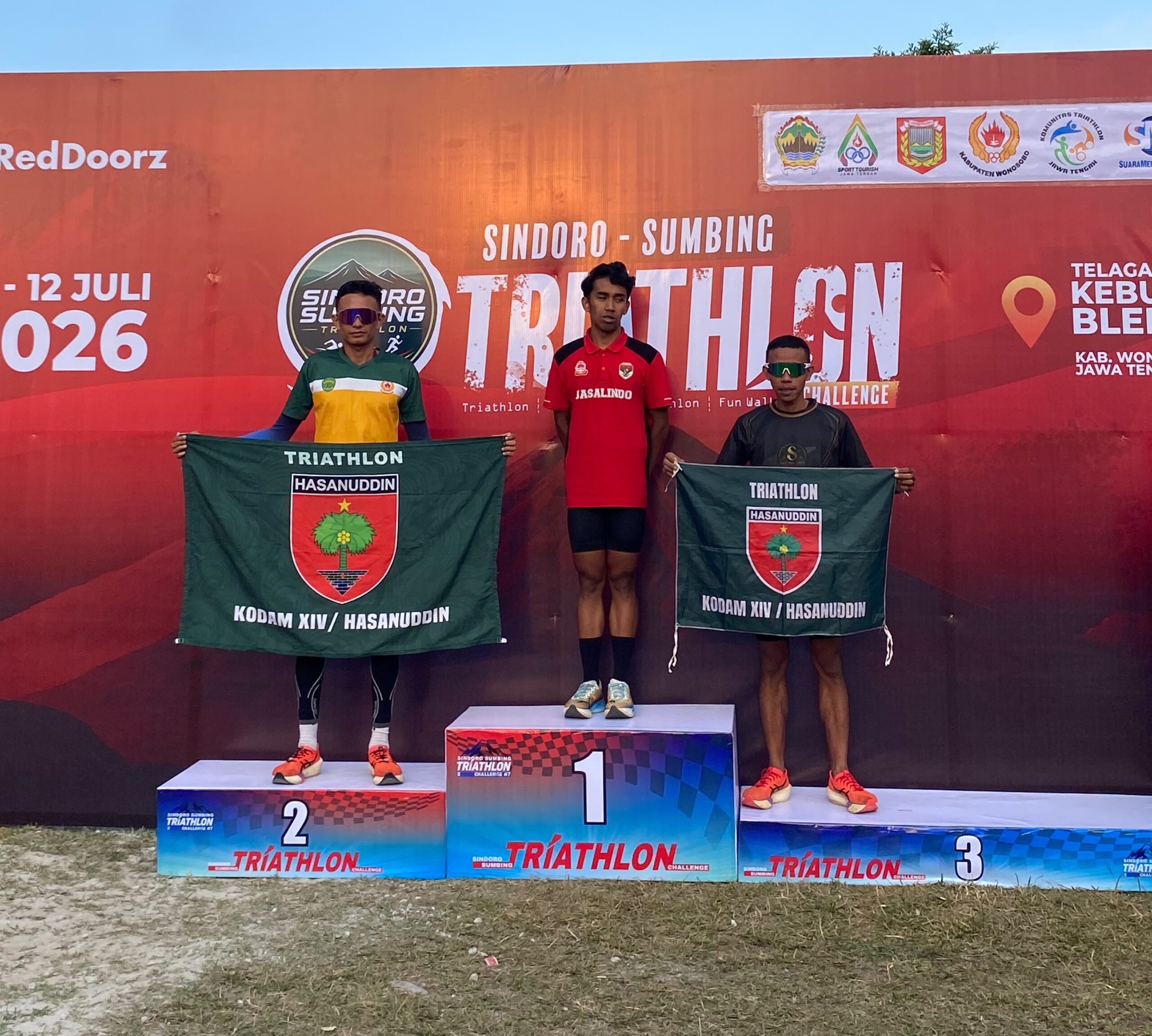 Atlet Kodam XIV/Hasanuddin Sabet Dua Podium di Sindoro Sumbing Triathlon Challenge 2026