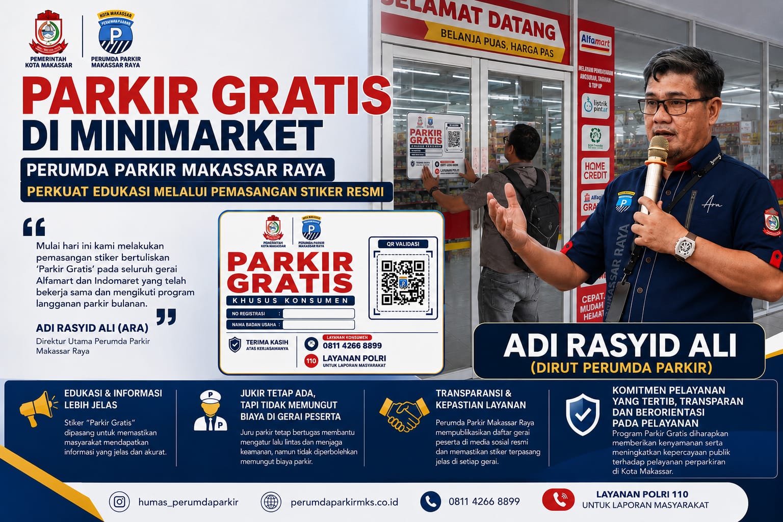 “ARA Tegaskan Gerai Alfamart, Indomaret, dan Alfamidi Peserta Program Langganan Bulanan Tidak Boleh dipunguti Tarif Parkir”