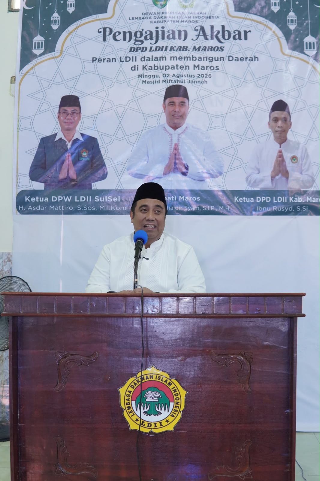 Bupati Maros Hadiri Pengajian Akbar LDII, Apresiasi Pembinaan 29 Karakter Luhur untuk Generasi Muda